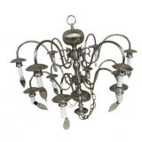 12 Light Silver Plated Chandelier