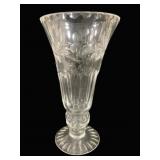Crystal Vase - 8.25" Tall