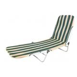 Vintage Aluminum Sling Chaise Lounge Chair