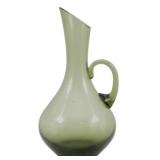 MCM Smoke Glass Pitcher Vase 5.5"