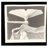 1973 Klaus Voorman Print - 10.75 x 11.25