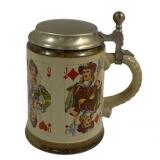 German Beer Stein - 7" Tall