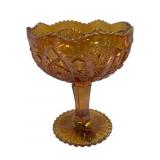 Carnival Glass Compote - 8 x 6.5