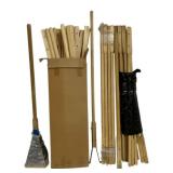 Lot of Wood Handles for Yard Tools - 52" long