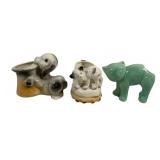 3 Small Ceramic Planters