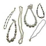 6 Pearl Necklaces