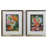 2 Cosmos in Vase by Anna Sandhu Ray