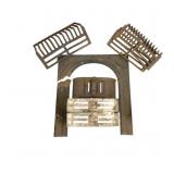 Lot of Assorted Cast Iron Fireplace Items