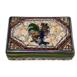 Handpainted Ceramic Trinket Box - 4 x 2.5 x 1.5
