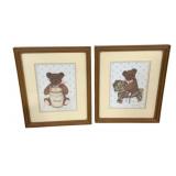 2 Framed Prints - 14 x 11