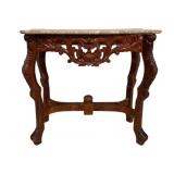Fancy Carved Console w/ Marble Top