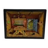 Carved Wood Wall Art - 9.5 x 7