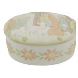 Lefton China Porcelain Box 2.5x5x4