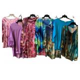 8 Assorted Ladies Dress Shirts - Size PXL-XL