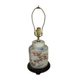 Vintage Chinese Porcelain Table Lamp - 22" Tall