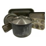 Assorted Bakeware & Pot