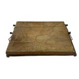 Antique Chalkboard/World Map - 22 x 16.5 x 4