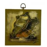 Wood Block Painting - Signed - 8 x 8