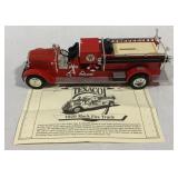 Texaco 1929 Mack Fire Truck Bank w/ COA
