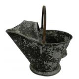 Vintage Galvanized Coal Bucket - 17 x 14 x 13
