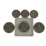 3 Bicentennial Half & 3 Bicentennial Quarters
