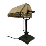Stained Glass Desk Lamp - 16" Tall