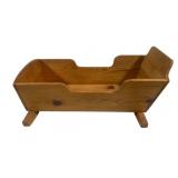 Wooden Baby Cradle - 35.5 x 15 x 11
