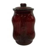 Red Glass Planter