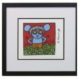 Andy Mouse Print Plate Sign by Keith Haring