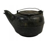 Antique Cast Iron Kettle - 8 x 12