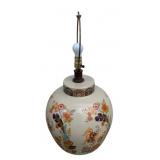 Vintage Chinese Porcelain Ginger Jar Table Lamp