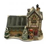 Lighted Florist Building - 10 x 6 x 9