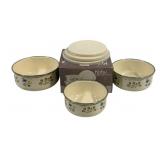 Kobe 6pc Enameled Metal Bowl Set in Box