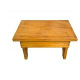 Wood Foot Stool - 9 x 14 x 13
