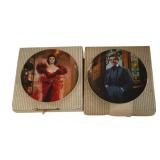 2 Gone with the Wind Plates - 8.5" Round