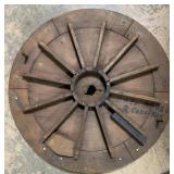 Wall Art Wooden Spoke Disc 17"