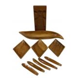 Lot of Assorted Wood Serving Items