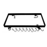 Metal Pot Holder Rack w/ Hooks - 30 x 15 x 2