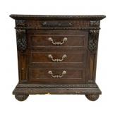 Wood Nightstand - 31 x 30 x 17