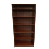 Dark Brown 5 Shelf Bookshelf - 73 x 36 x 12