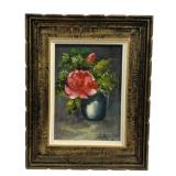 Framed Oil on Canvas - Signed 17 x 21
