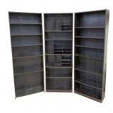 3pc Bookcase w/ Organizers - 75 x 25 x 10