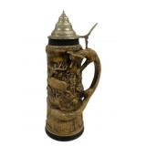 Large German Beer Stein - 14" Tall