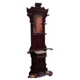 Victorian Hall Tree w/ Marble Shelf & drip pans