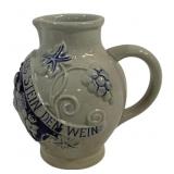 German Stoneware Pitcher - 6" Tall