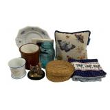 Lot of Assorted Items - Pillows, Cups & More