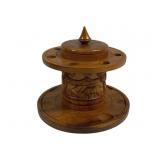 Wood Tobacco Pipe Holder - 9 x 9