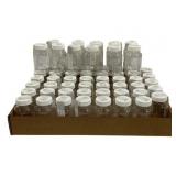 Tray Lot Plastic Specimen Jars