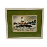 2 Framed Watercolor - Signed - 10.75 x 9.25