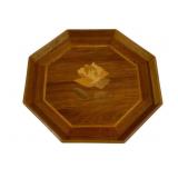 Inlaid Wood Tray - 14.25 x 14.25